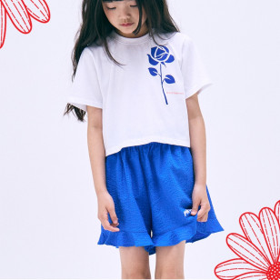 兒童短版T 3色  CROPPED TSHIRT UNE ROSE